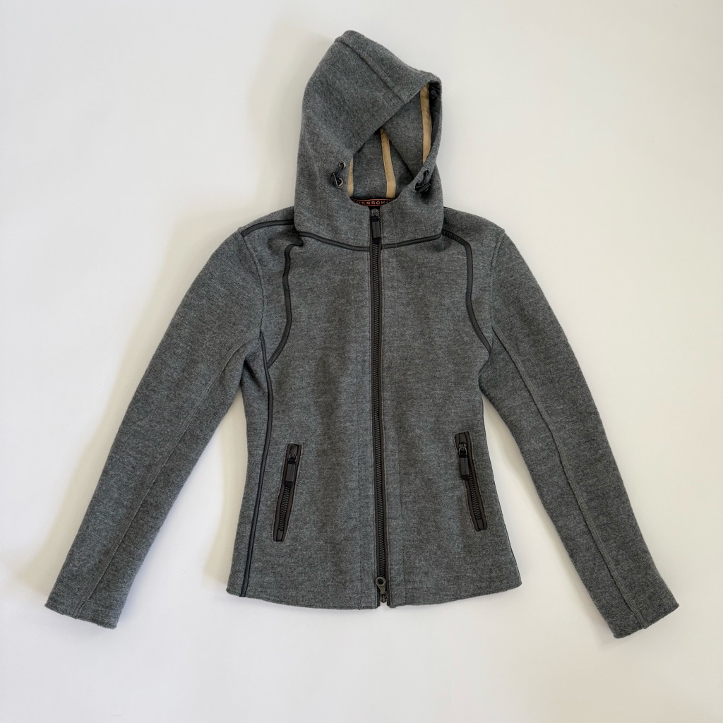 Women's Gray Ski & Snow Jacket - Full-Zip Performance Layer
